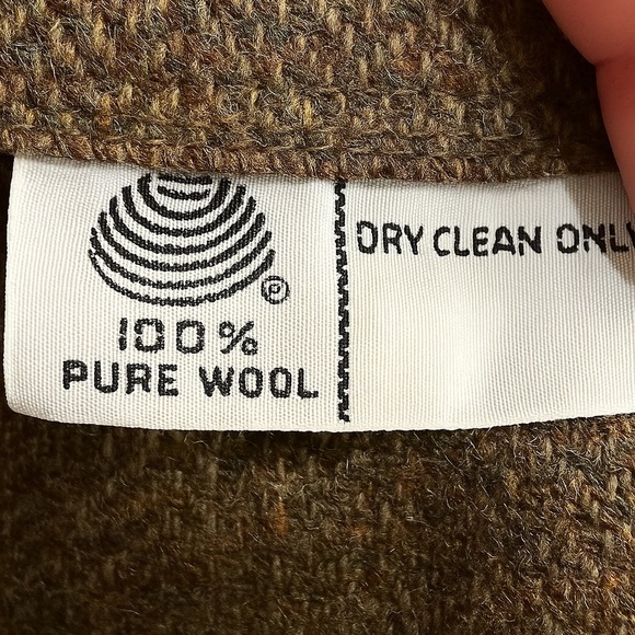 Vintage The Villager 100% Wool Tweed Brown Skirt - Picture 3 of 15